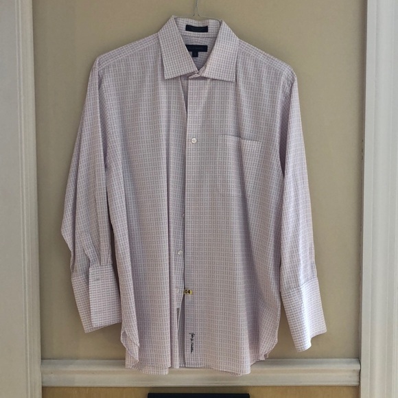 John W. Nordstrom Long sleeved button down cuff linked dress shirt - Picture 1 of 5